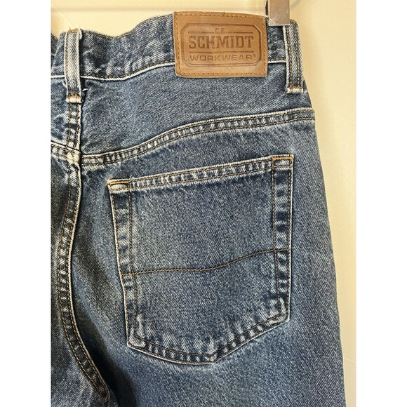 CE Schmidt Workwear Jeans Heavy Duty Quality 100% Cotton Men’s 30x32 Medium Wash - Picture 9 of 11